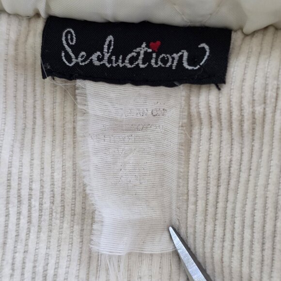 Women's Cream Faux Fur Trim Hooded Coat - Picture 3 of 16